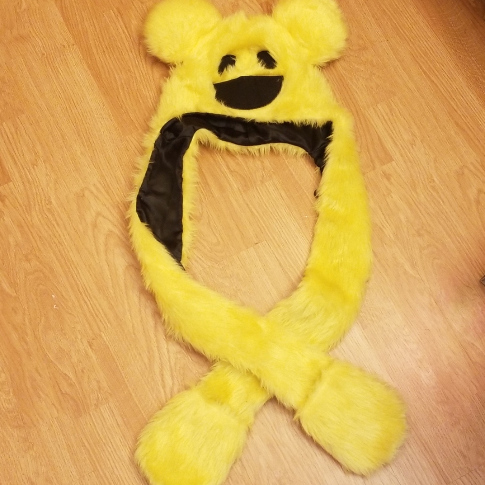 Deadmau5 Fuzzy Hat w/ Hand Pockets